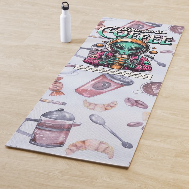 Esterilla De Yoga Alien aquí para el café (In situ)