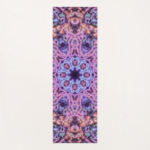 Esterilla De Yoga Alien Purple Psychedelic Kaleidoscopic Mandala
