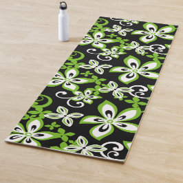 ESTERILLA DE YOGA ALOHA HAWAII (NEGRO/LIME)
