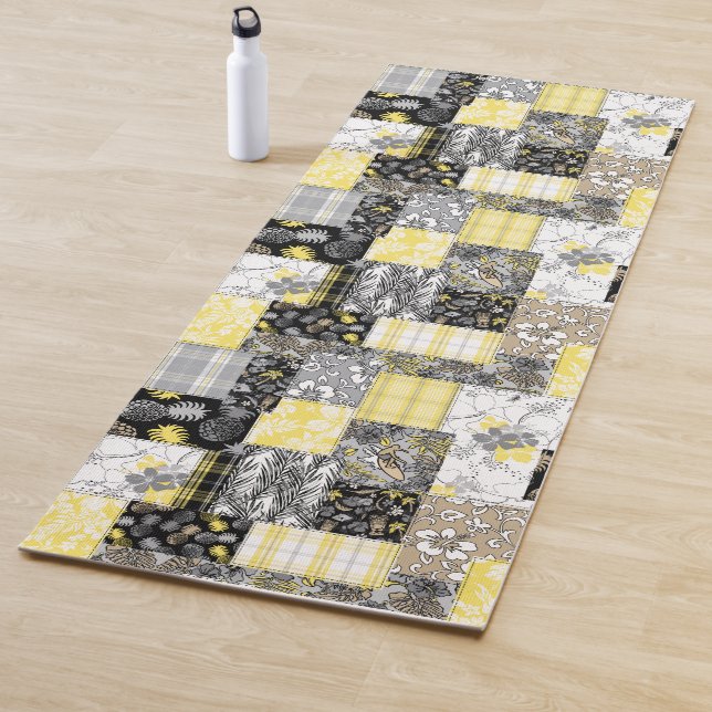 Esterilla De Yoga Aloha Patchwork Impresiones Tropicales Hawaianas - (In situ)