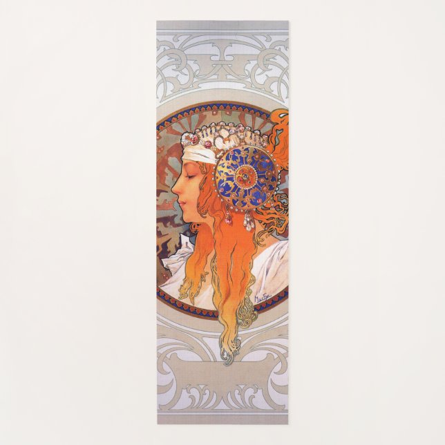 Esterilla De Yoga Alphonse Mucha (Anverso)
