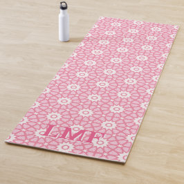 Esterilla De Yoga Amal Star Lattice in Pink Personalized
