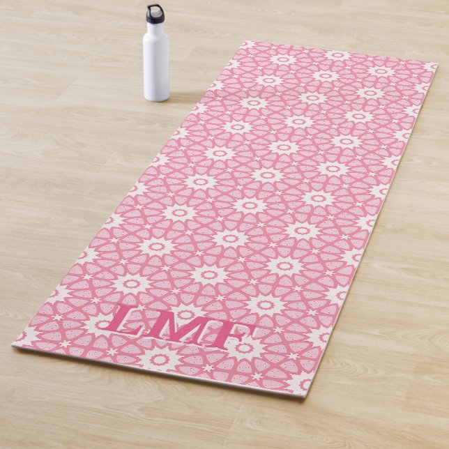 Esterilla De Yoga Amal Star Lattice in Pink Personalized (In situ)