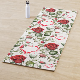 Esterilla De Yoga Amando las rosas rojas