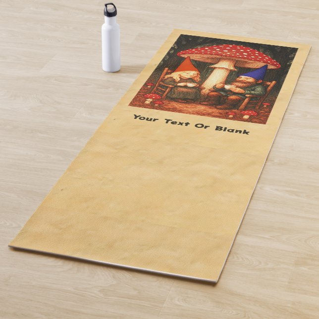 Esterilla De Yoga Amanita Mushroom and Gnomes (In situ)