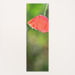 Esterilla De Yoga Amapola roja y amapola azul