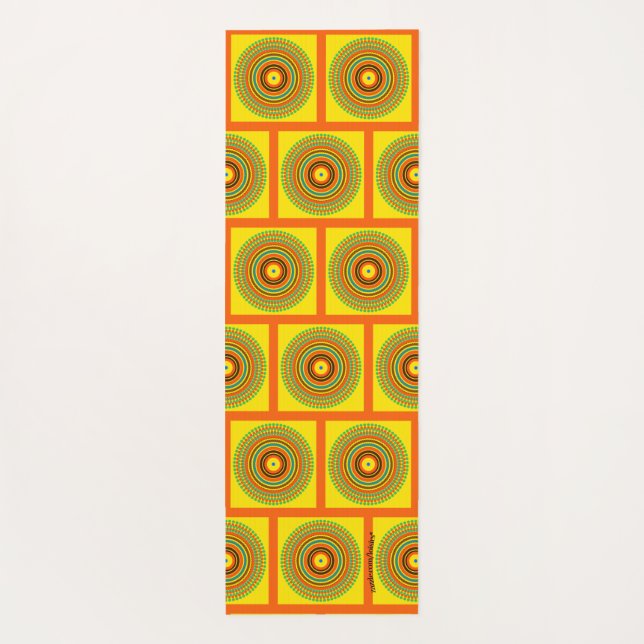 Esterilla De Yoga Amarillo (Reverso)