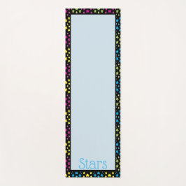 Esterilla De Yoga Amarillo rosa azul y verde