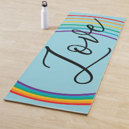 Esterilla De Yoga Amor en arco iris