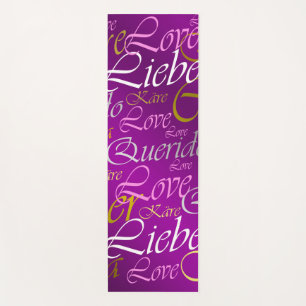 Esterilla De Yoga Amor, liebe, kara, cher, käre, querido, texto, ros
