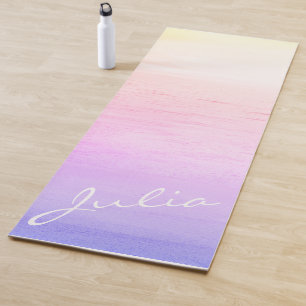 Esterilla De Yoga Amortiguamiento estético púrpura personalizado de