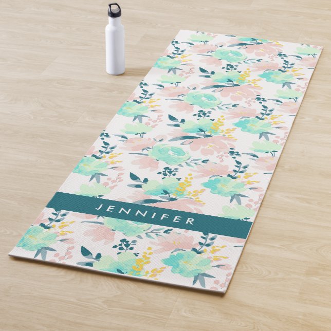 Esterilla De Yoga Añada su modelo el | floral conocido de la (In situ)