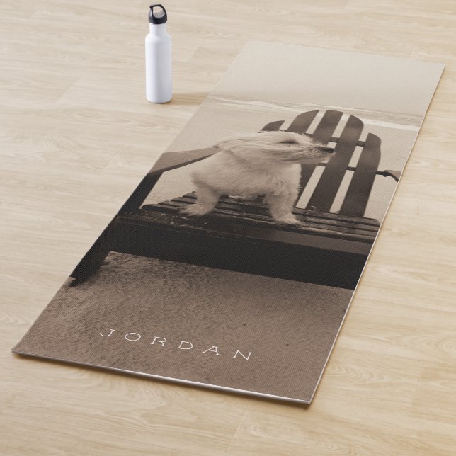 Esterilla De Yoga Añada su perro conocido del | que goza de la playa (In situ)