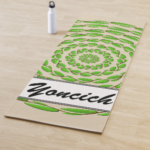 Esterilla De Yoga Anillos de hojas concéntricas por Kenneth Yoncich
