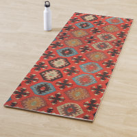 Antiguo Naranja Oriental Kurdo Rojo Kilim