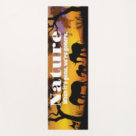 Esterilla De Yoga Apreciar la naturaleza y los elefantes