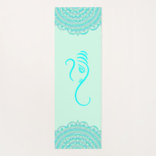Esterilla De Yoga Aqua Ganesha y Mandalas