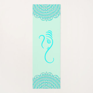 Esterilla De Yoga Aqua Ganesha y Mandalas