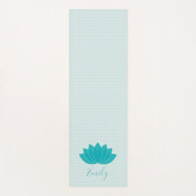 Aqua Lotus Alfombra de Yoga Personalizada