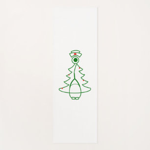 Esterilla De Yoga Árbol de estetioscopio (verde)