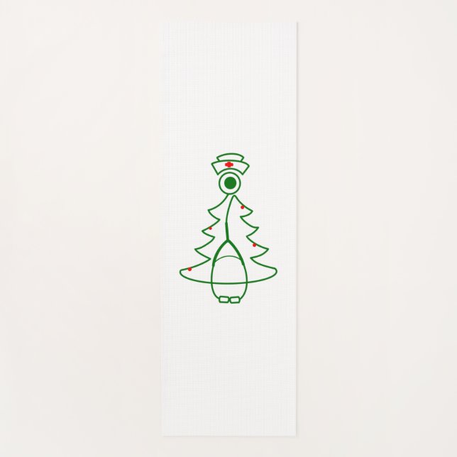 Esterilla De Yoga Árbol de estetioscopio (verde) (Anverso)