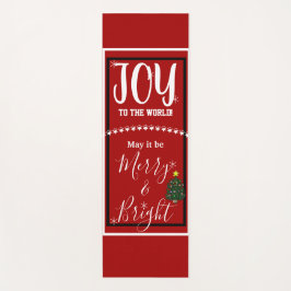 Esterilla De Yoga Árbol de Navidad Alegría Paz
