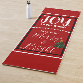 Esterilla De Yoga Árbol de Navidad Alegría Paz