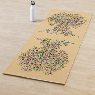 Esterilla De Yoga Árbol De Vida - Espirales Salen Frutas 1