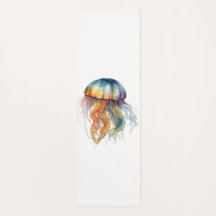 Arcoiris marea medusa: Arte acuarela