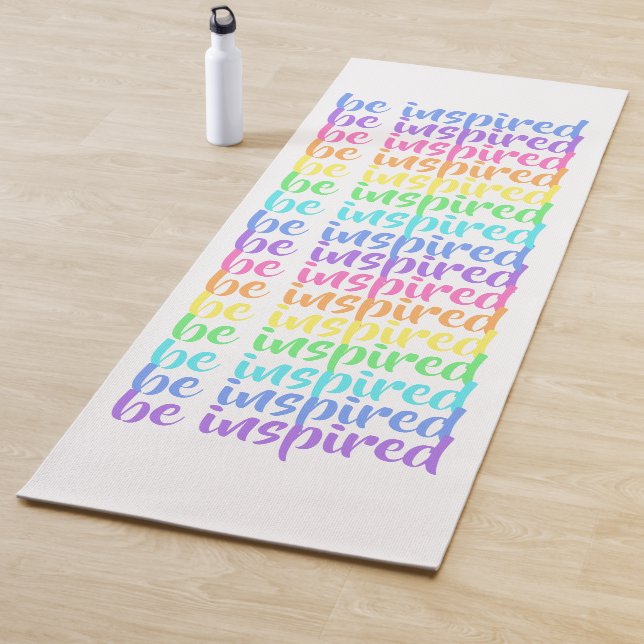 Esterilla De Yoga Arcoiris "Sé inspirado" (In situ)