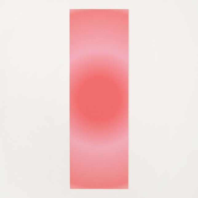 Esterilla De Yoga Aries Aura Gradiente Zodiac, gradiente rosado rojo (Anverso)