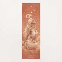 Aries Diosas del Zodiaco Alfombra de Yoga