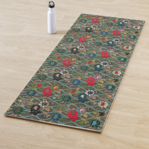 Esterilla De Yoga Armonía desatada: floral vintage japonesa