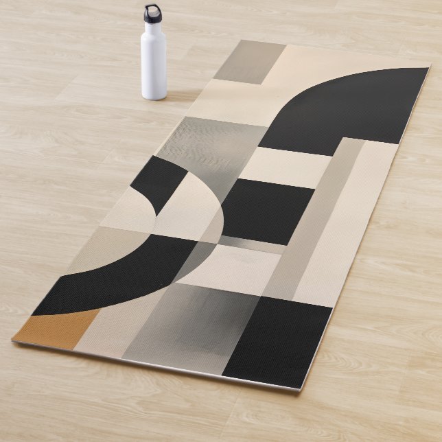 Esterilla De Yoga Armonía en sombras: Composición abstracta de B y w (In situ)