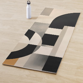 Esterilla De Yoga Armonía en tonos: Composición abstracta en blanco 
