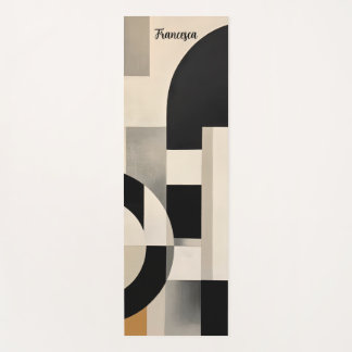 Esterilla De Yoga Armonía en tonos: Composición abstracta en blanco