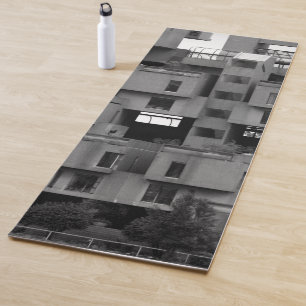 Esterilla De Yoga Arquitectura en blanco y negro 