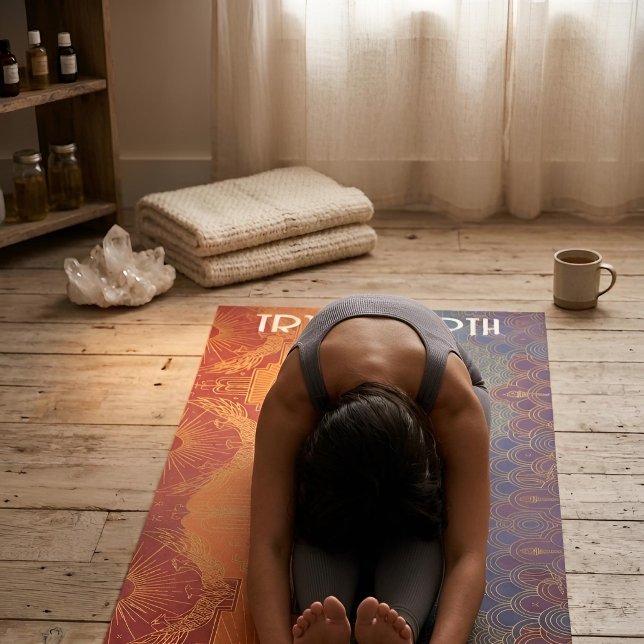 Esterilla De Yoga Art Deco Pride Flag | True North Personalised (Lifestyle Shot)