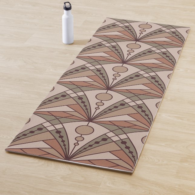 Esterilla De Yoga Art déco (tonos terracota naturales) (In situ)