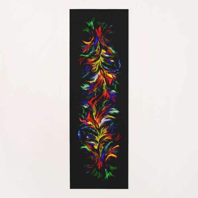 Esterilla De Yoga Artdeco flama al estilo arcoiris (Anverso)