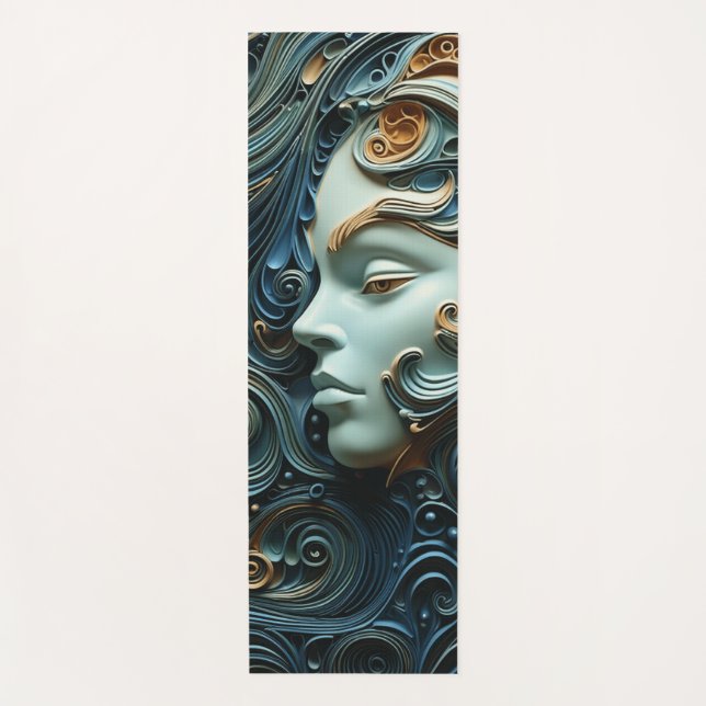 Esterilla De Yoga Arte 3D de Moonlit Woman (Anverso)