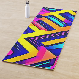 Esterilla De Yoga Arte abstracto vibrante: energía desatada