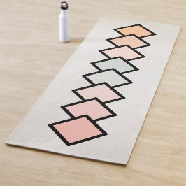 Esterilla De Yoga arte cuadrado de colores