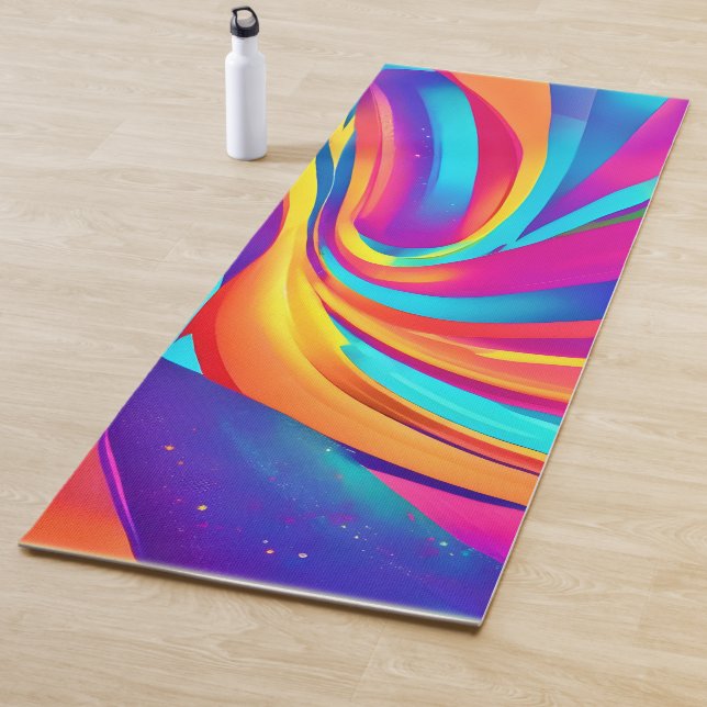 Esterilla De Yoga Arte de Burst Abstract de Kaleidoscope (In situ)