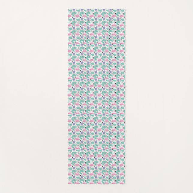 Esterilla De Yoga Arte de gato | Lluvias de gato cortas (Anverso)