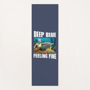 Esterilla De Yoga Arte de sirena de delfín del océano azul sentiment