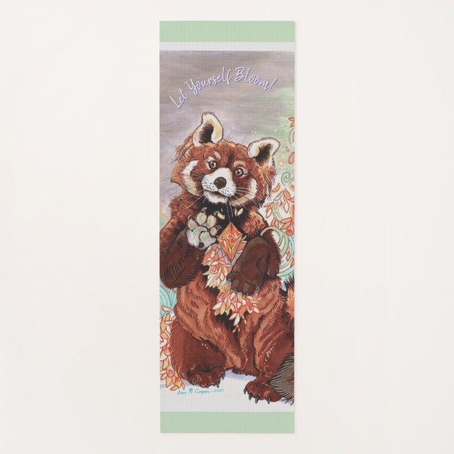 Esterilla De Yoga Arte De Vibes Cristalinas De Panada Roja (Anverso)