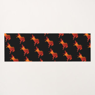 Esterilla De Yoga Arte del Caballo de Fuego