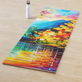 Esterilla De Yoga Arte del lago Arcoiris Otumn
