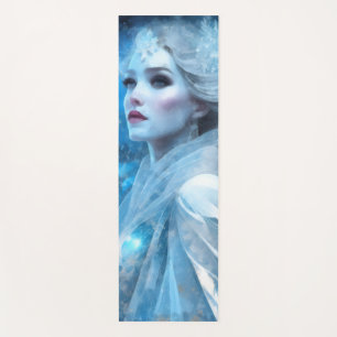 Esterilla De Yoga Arte etéreo congelado de nieve reina fantasía